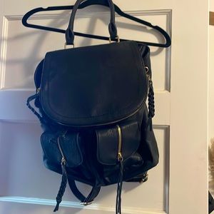 Sole Society - Emery Faux Leather Backpack - Color: Black